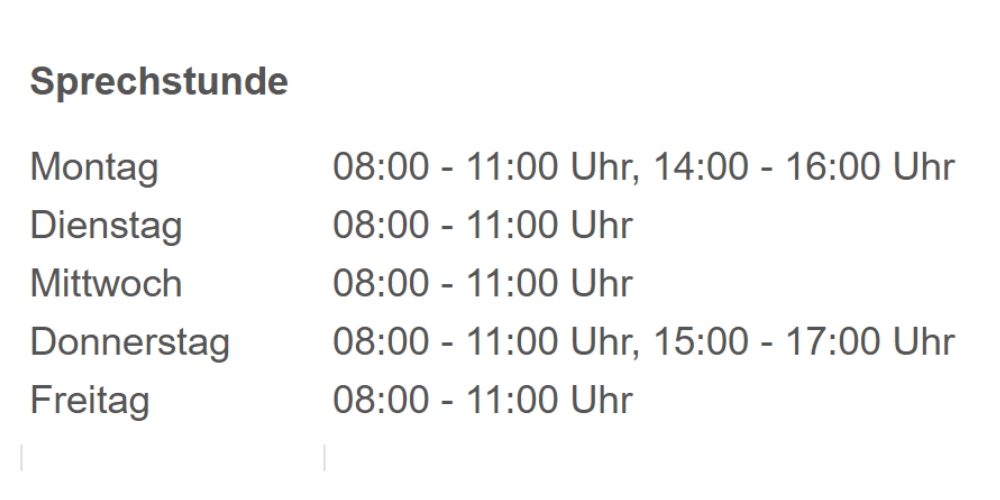 Öffnungszeiten Dr. Schamberger Öffnungszeiten Dr. Schamberger